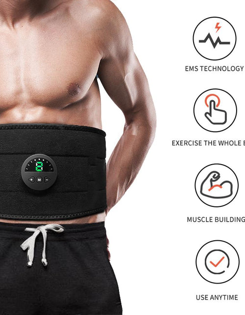 Load image into Gallery viewer, Smart EMS Fitness Vibration Belt Abdominal Trainer Muscle Slimming
