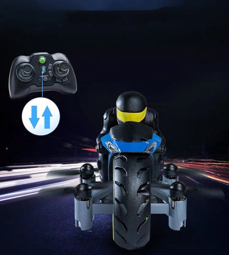 Remote Control Four Axis Motorcycle Aircraft Land And Air Amphibious Mini Drone