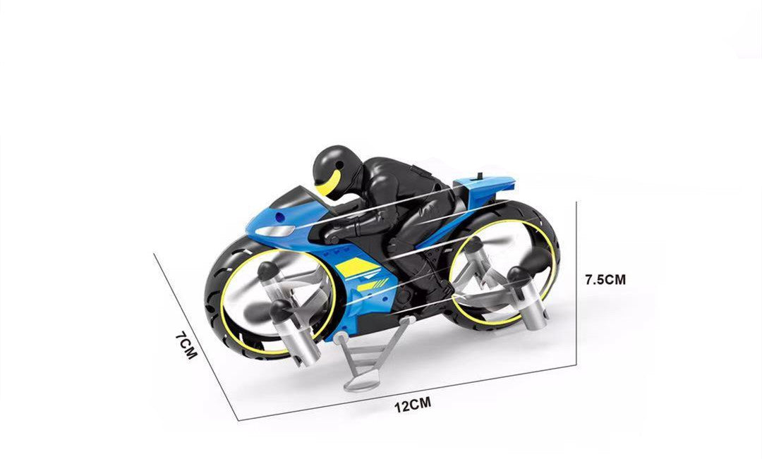 Remote Control Four Axis Motorcycle Aircraft Land And Air Amphibious Mini Drone